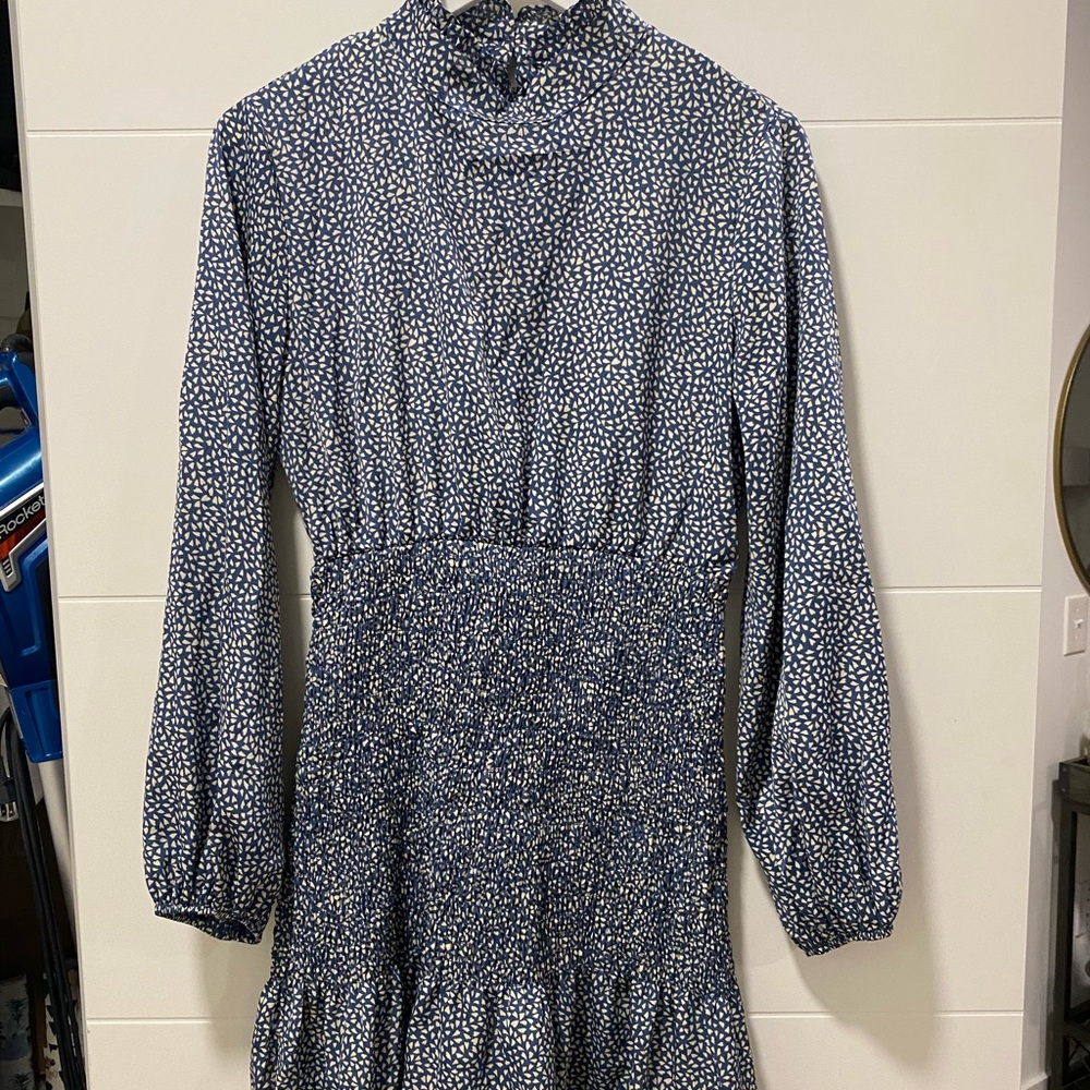 Shein high neck long sleeve pattern dress. Worn once.